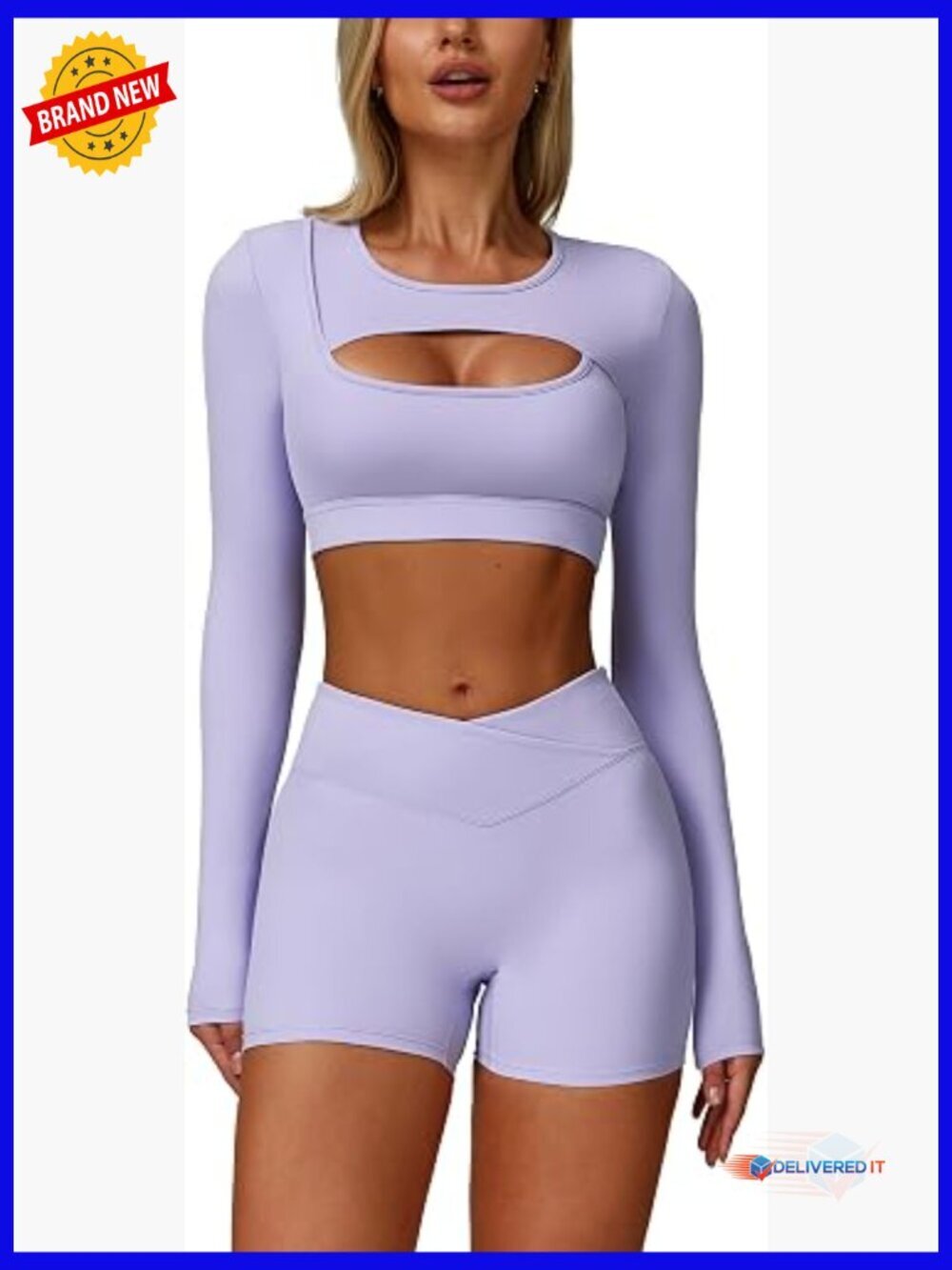 High Waisted Pleated A-Line Skirt Yoga Crop Top Athletic Set 2 Piece